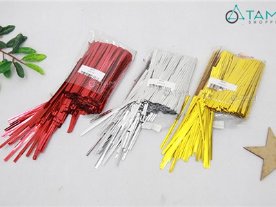 Bịch 800 dây kẽm màu buộc túi làm đồ handmade